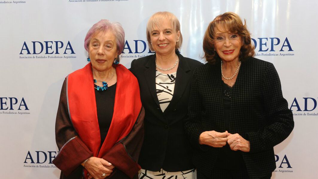 En la tercera edición de los Premios de Honor Adepa fueron galardonadas las periodistas Norma Morandini y Magdalena Ruiz Guiñazú.