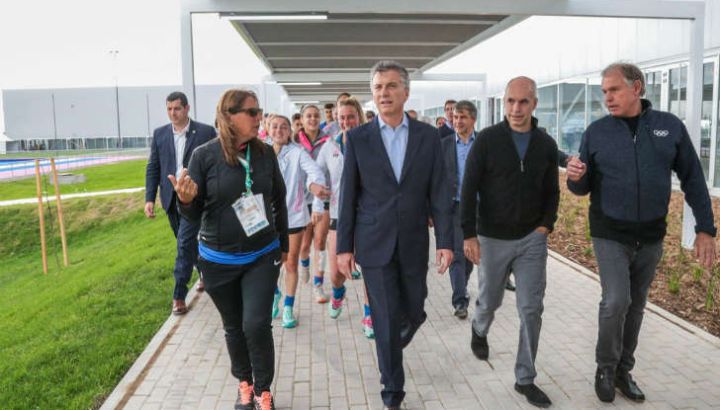 Mauricio Macri estuvo en el Parque Olímpico