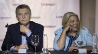 Elisa Carrió junto a Mauricio Macri