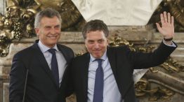 Mauricio Macri con Nicolás Dujovne