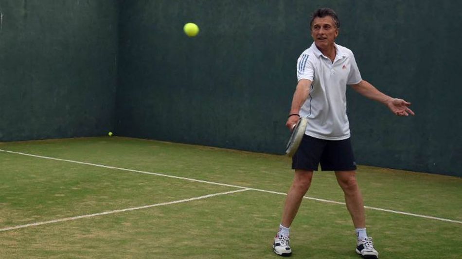 Mauricio Macri, aficionado al Paddle