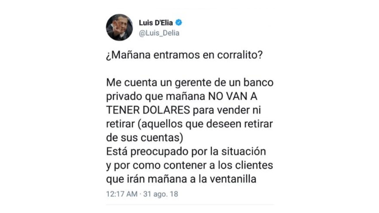 Críticas y burlas a Diego Brancatelli y Luis D'Elia por un tuit copiado sobre el dólar.