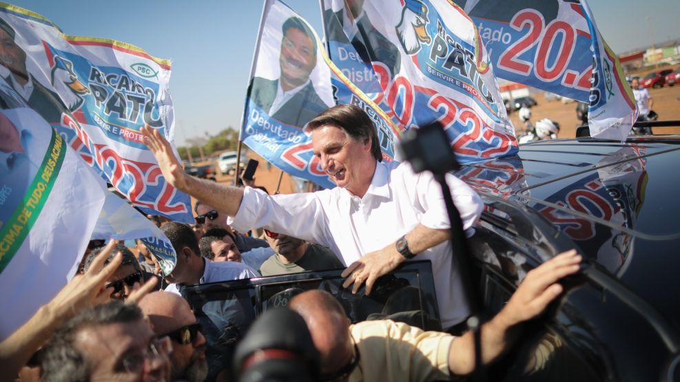 Presidential Candidate Jair Bolsonaro Holds Campaign Rally 