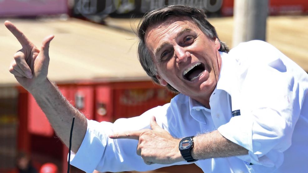 Jair Bolsonaro, en campaña