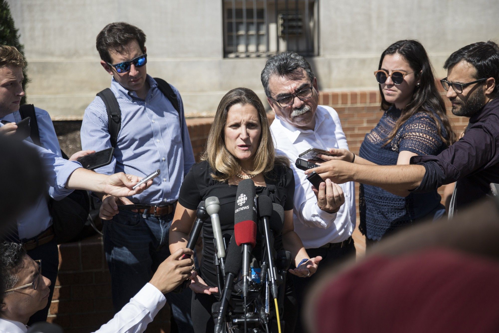 Canada's Foreign Affairs Minister Freeland Meets With U.S. Trade Representative Lighthizer 