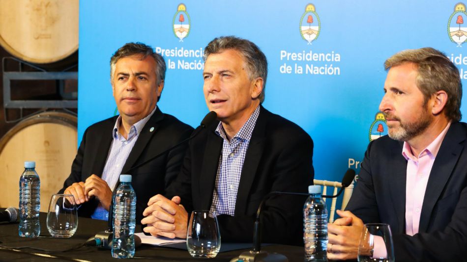 Mauricio Macri, Alfredo Cornejo, Rogelio Frigerio en Mendoza