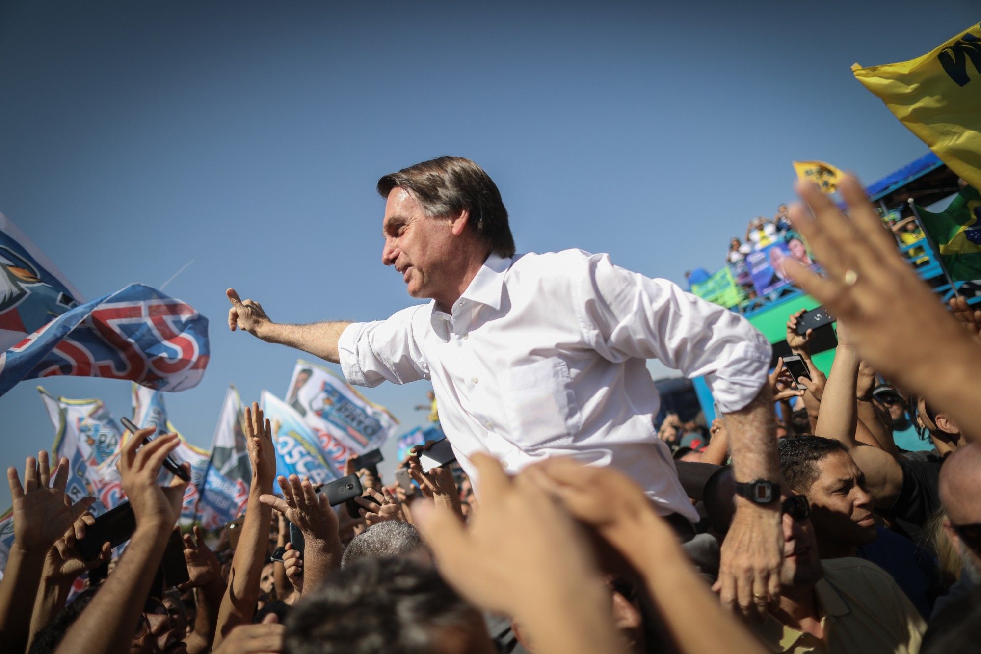 Presidential Candidate Jair Bolsonaro Holds Campaign Rally 