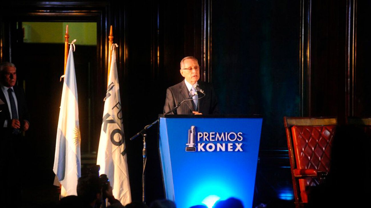 El presidente del jurado de los premios, Adalberto Rodríguez Giavarini. 