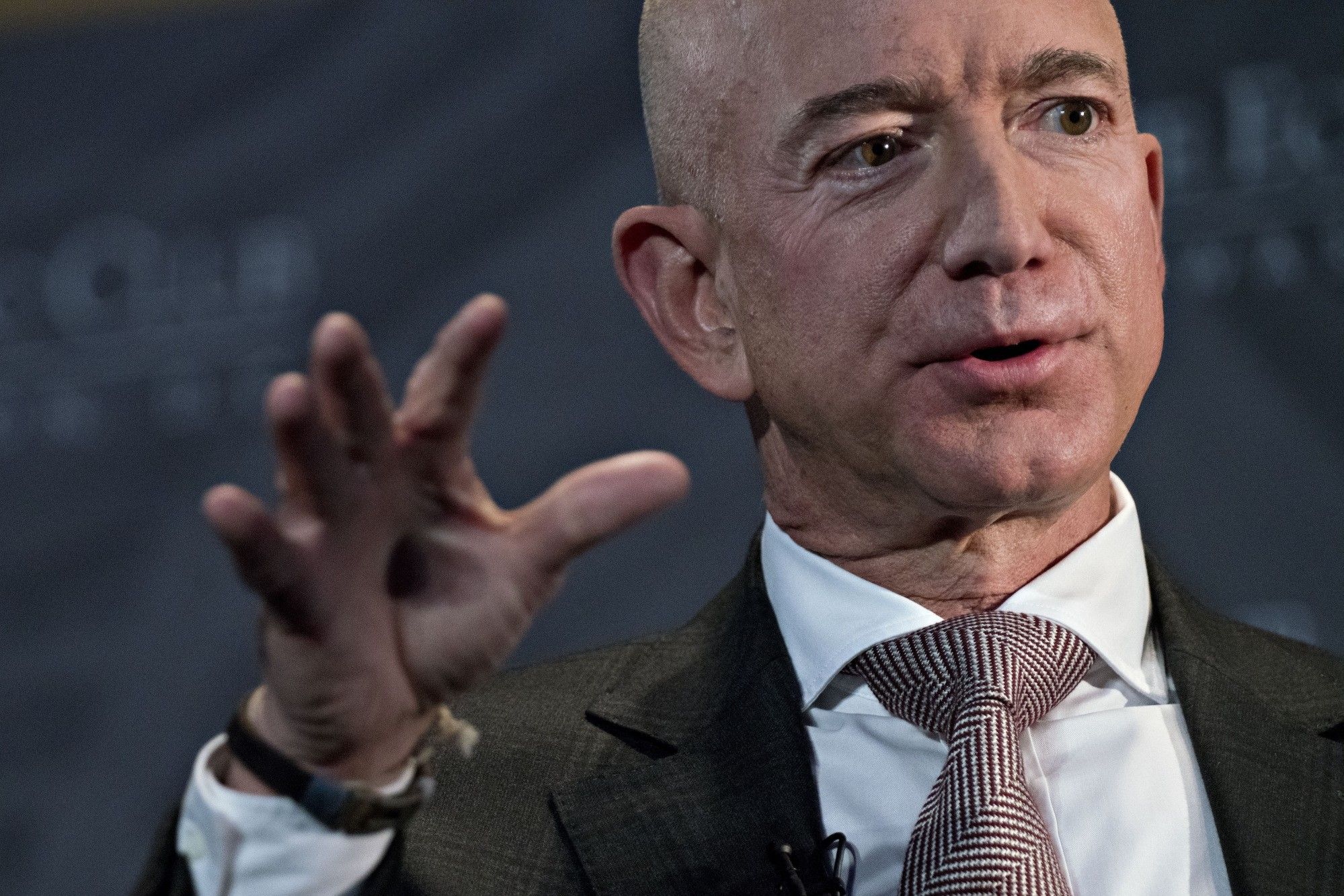 Amazon CEO Jeff Bezos Speaks At Economic Club Of Washington Dinner