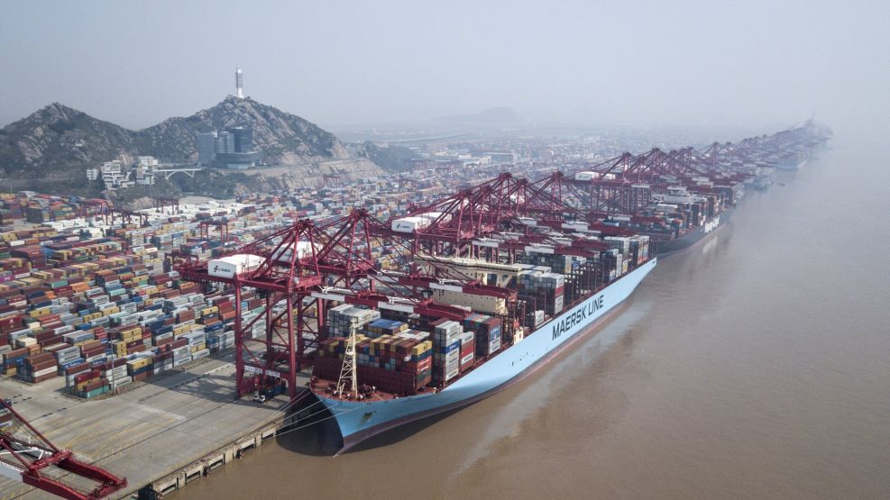 Views of the Yangshan Free Trade Port as US-China Trade War Finally Arrives