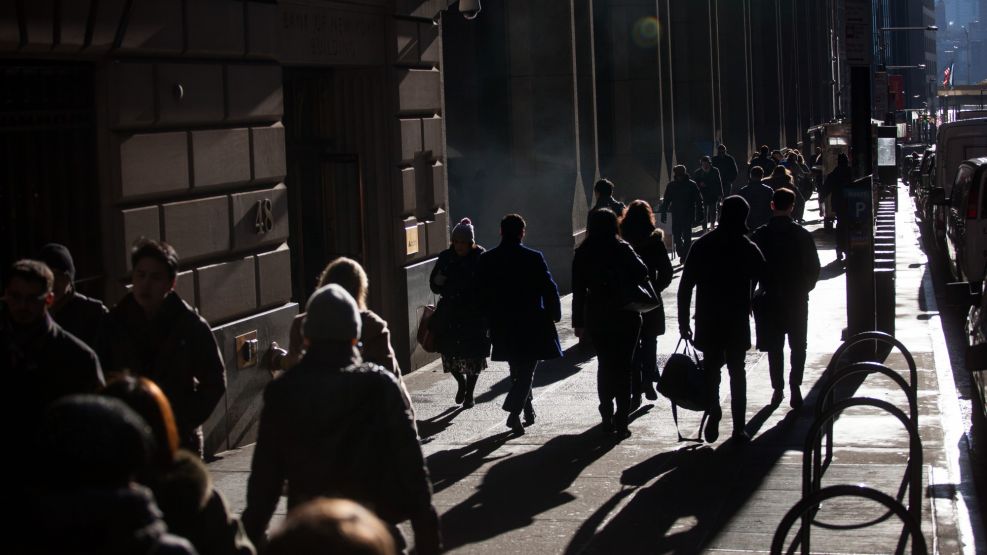 Trading On The Floor Of The NYSE As Stock Slide Slows After Early Drop