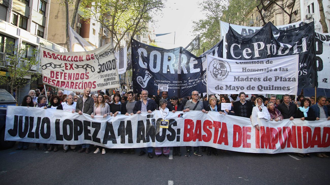 Imagen de archivo. Al igual que en 2017 y en los años anteriores, este martes se realizará una nueva marcha en reclamo de justicia.