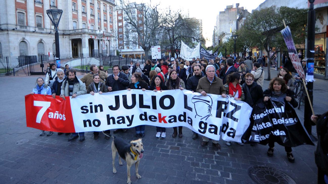 En todos estos años se realizaron marchas en pedido de justicia por Julio López.