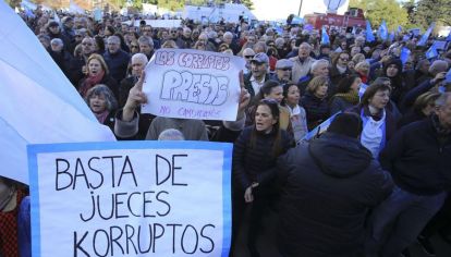 Manifestaciones. Durante el gobierno anterior, las denuncias sobre corrupción fueron una parte esencial de la protesta pública.