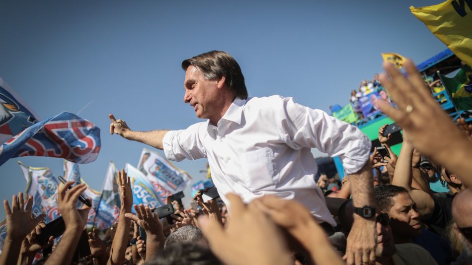 Presidential Candidate Jair Bolsonaro Holds Campaign Rally 