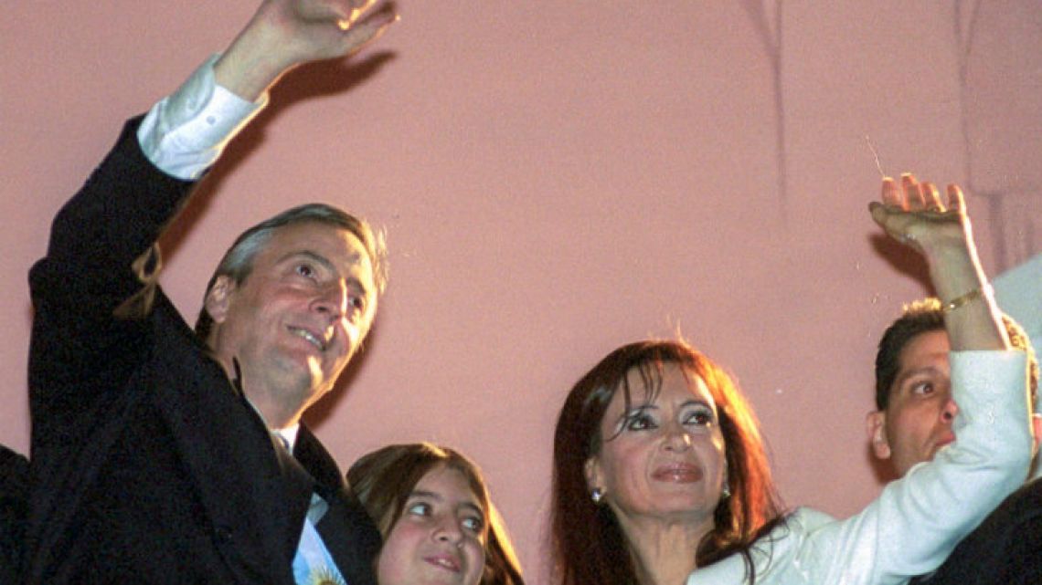 Nestor and Cristina Kirchner.