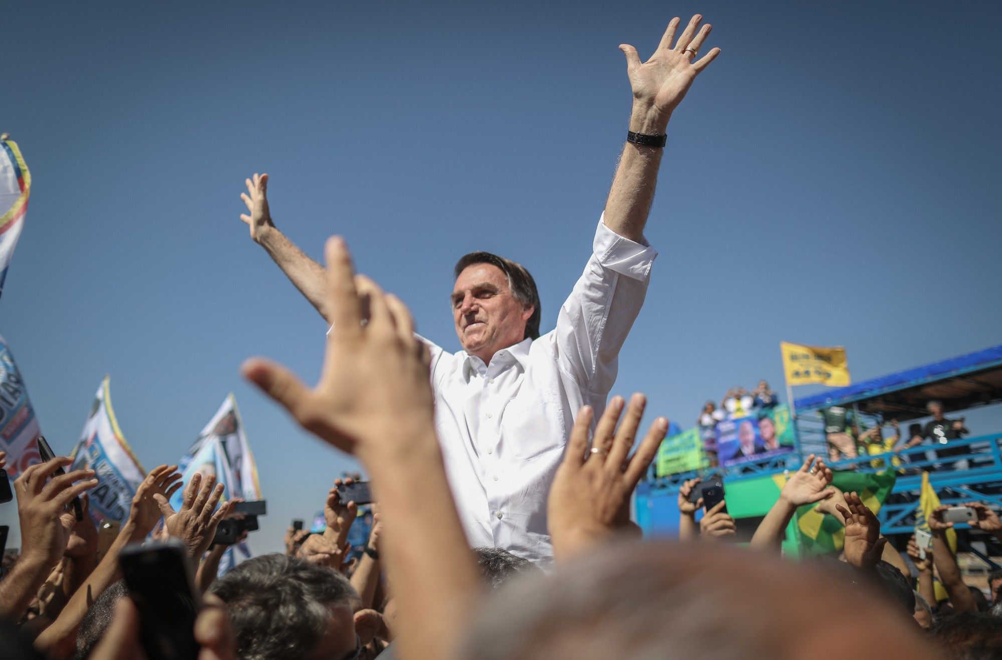 Presidential Candidate Jair Bolsonaro Holds Campaign Rally 