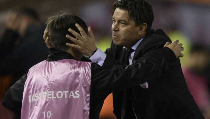 Marcelo Gallardo y su hijo Matías