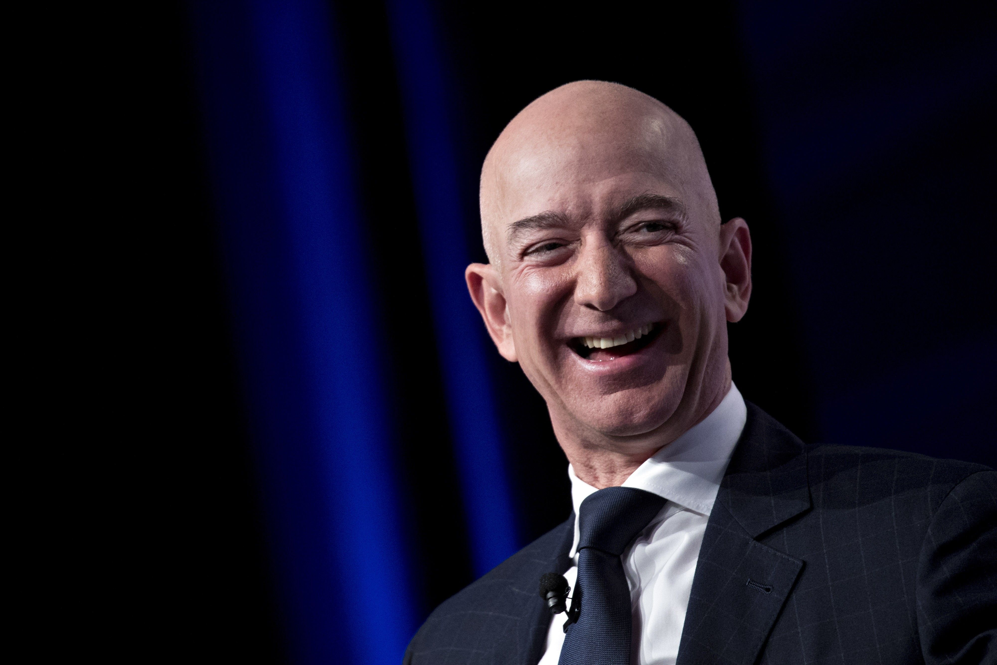 Amazon CEO Jeff Bezos Speaks At Air Force Association Air, Space & Cyber Conference