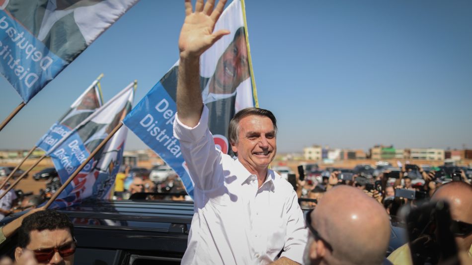 Presidential Candidate Jair Bolsonaro Holds Campaign Rally