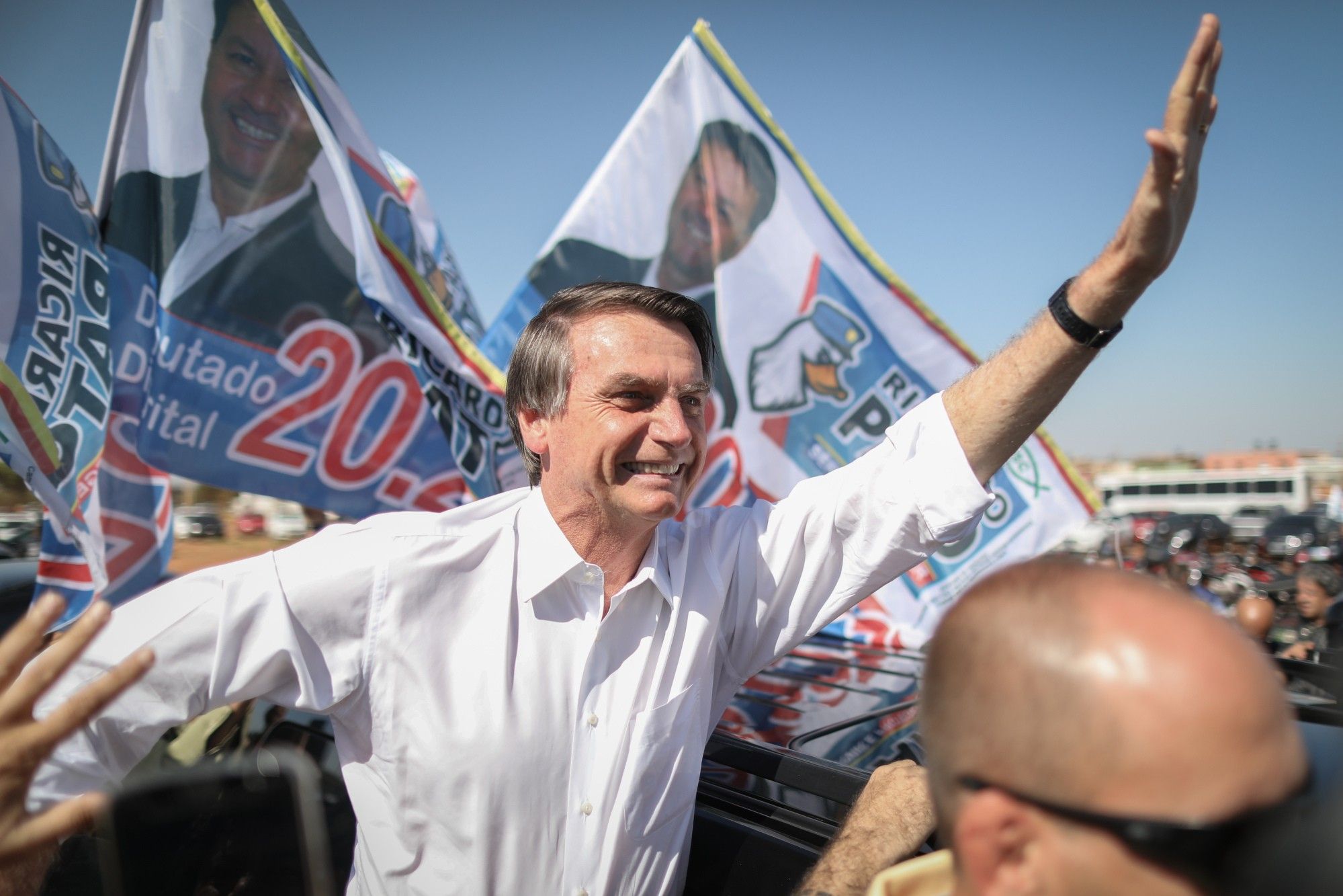 Presidential Candidate Jair Bolsonaro Holds Campaign Rally 