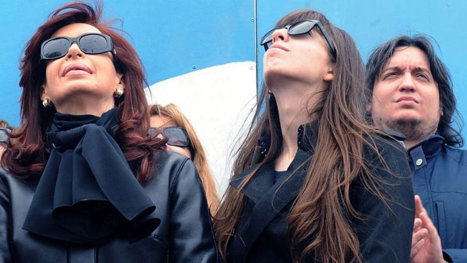 Cristina Kirchner y sus hijos