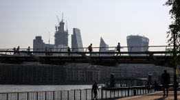 City Finance District As U.K. Prime Minister Faces Decisive Brexit Battle
