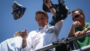 Presidential Candidate Jair Bolsonaro Holds Campaign Rally 