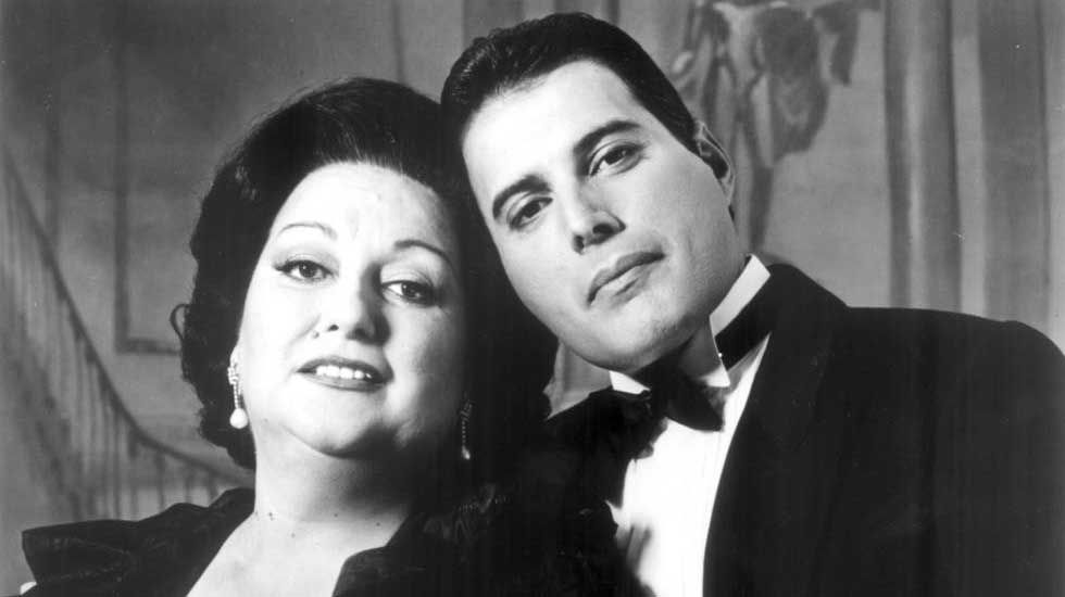 Montserrat Caballé y Freddie Mercury.