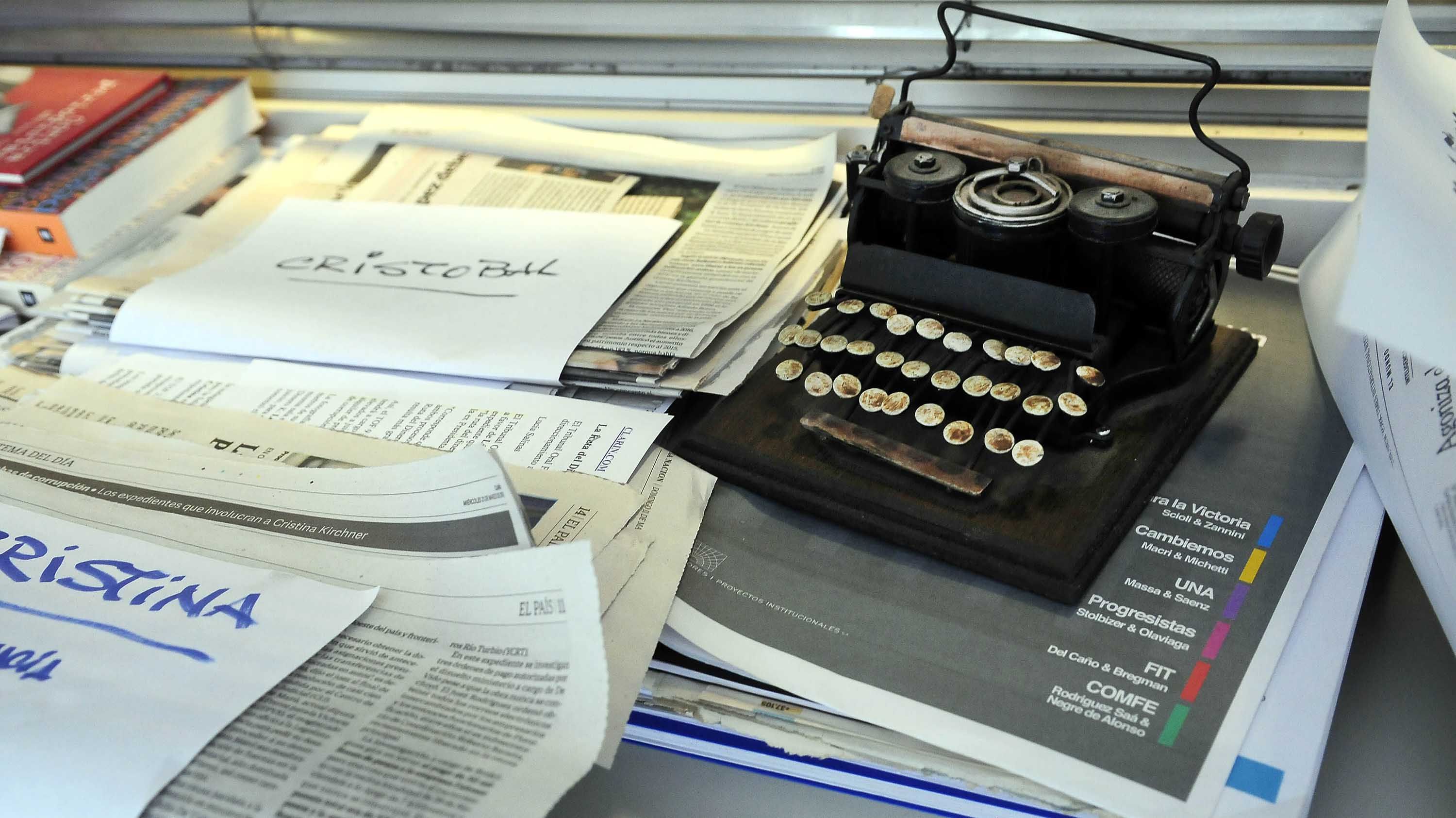 Los escritorios de Julio Blanck y Hermenegildo Sabat