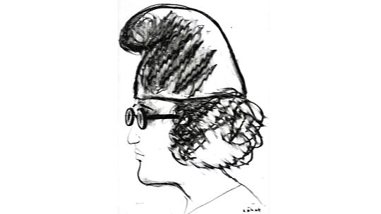 Retrato. Un dibujo de Sábat del intelectual Homero Alsina Thevenet.