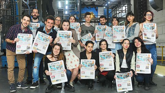 Detrás de las noticias. Los estudiantes del Posgrado en Periodismo visitaron la semana pasada la redacción de PERFIL y la imprenta de la Editorial.