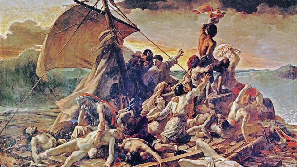Balsa de la Medusa. La obra de Théodore Géricault, de 1818, puede funcionar como una metáfora visual de la situación que atraviesan muchos argentinos.