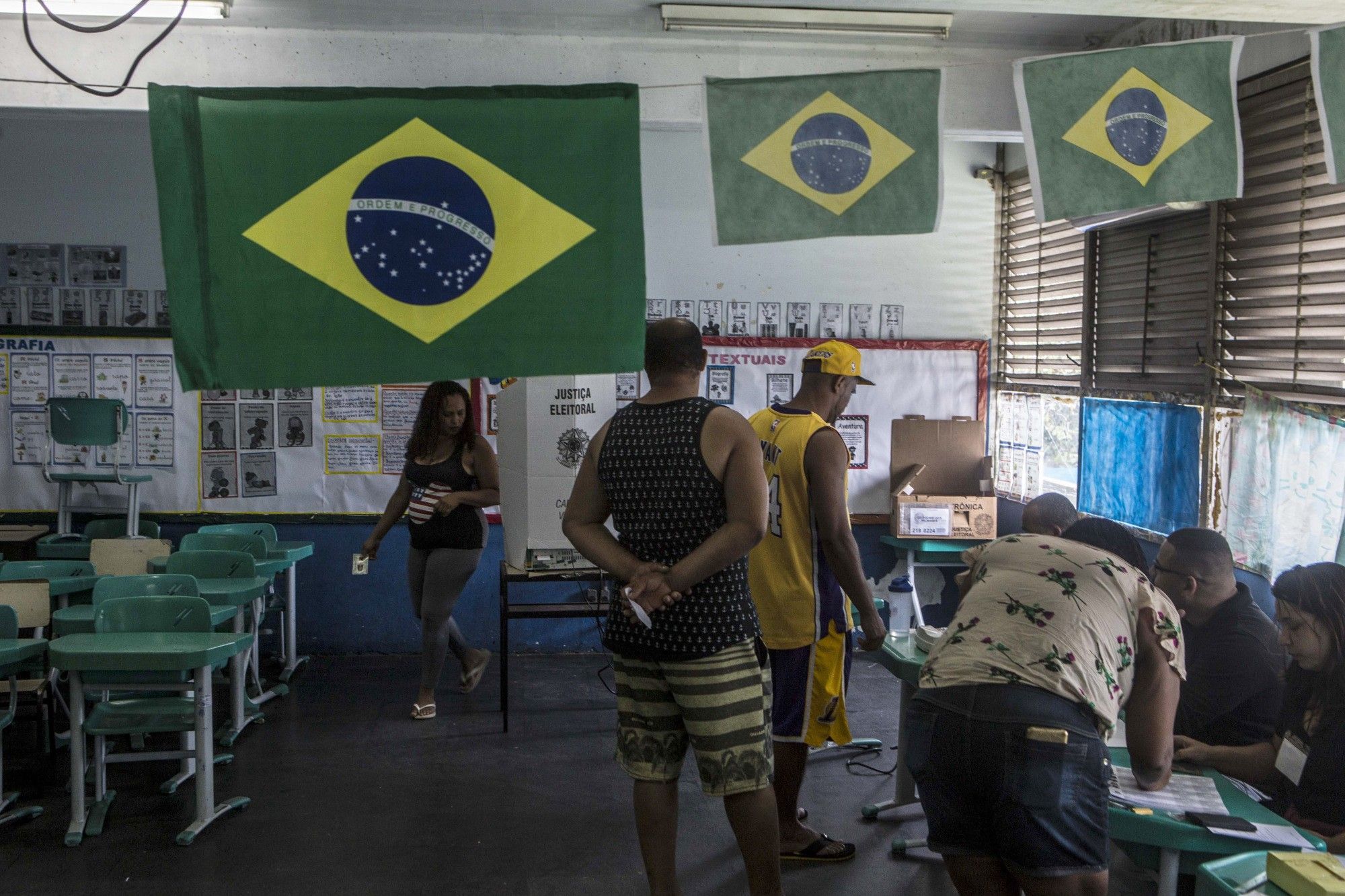 Brazilians Vote In The First Round Of Presidential Elections