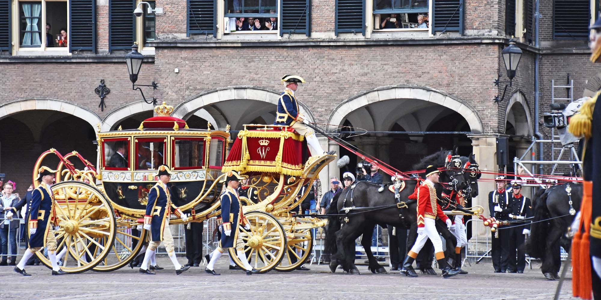 El carruaje dorado de la Reina de Holanda.