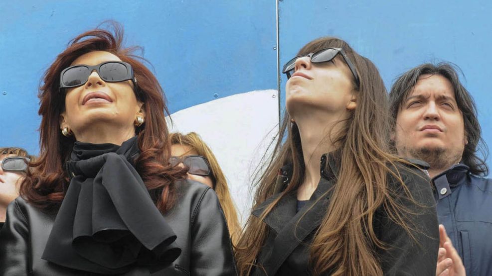 Cristina, Florencia y Máximo Kirchner