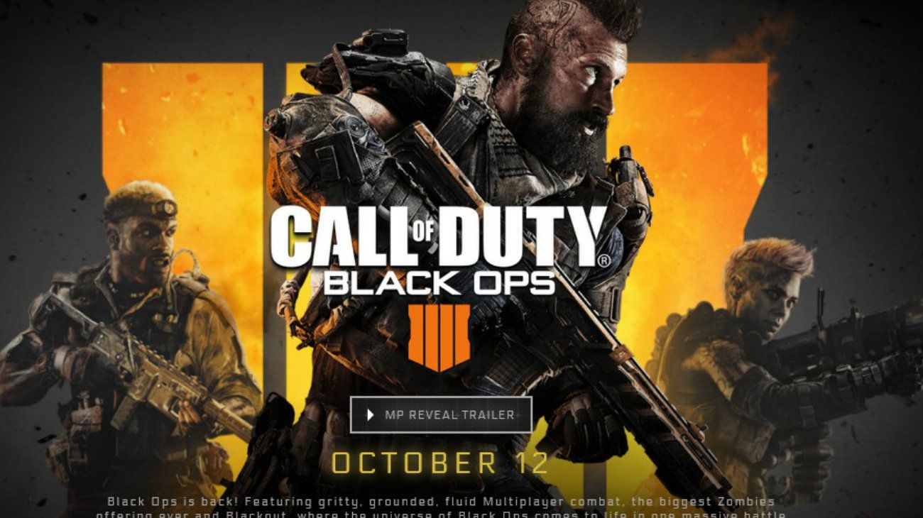 Lanzamiento del Call of Duty Black Ops 4.