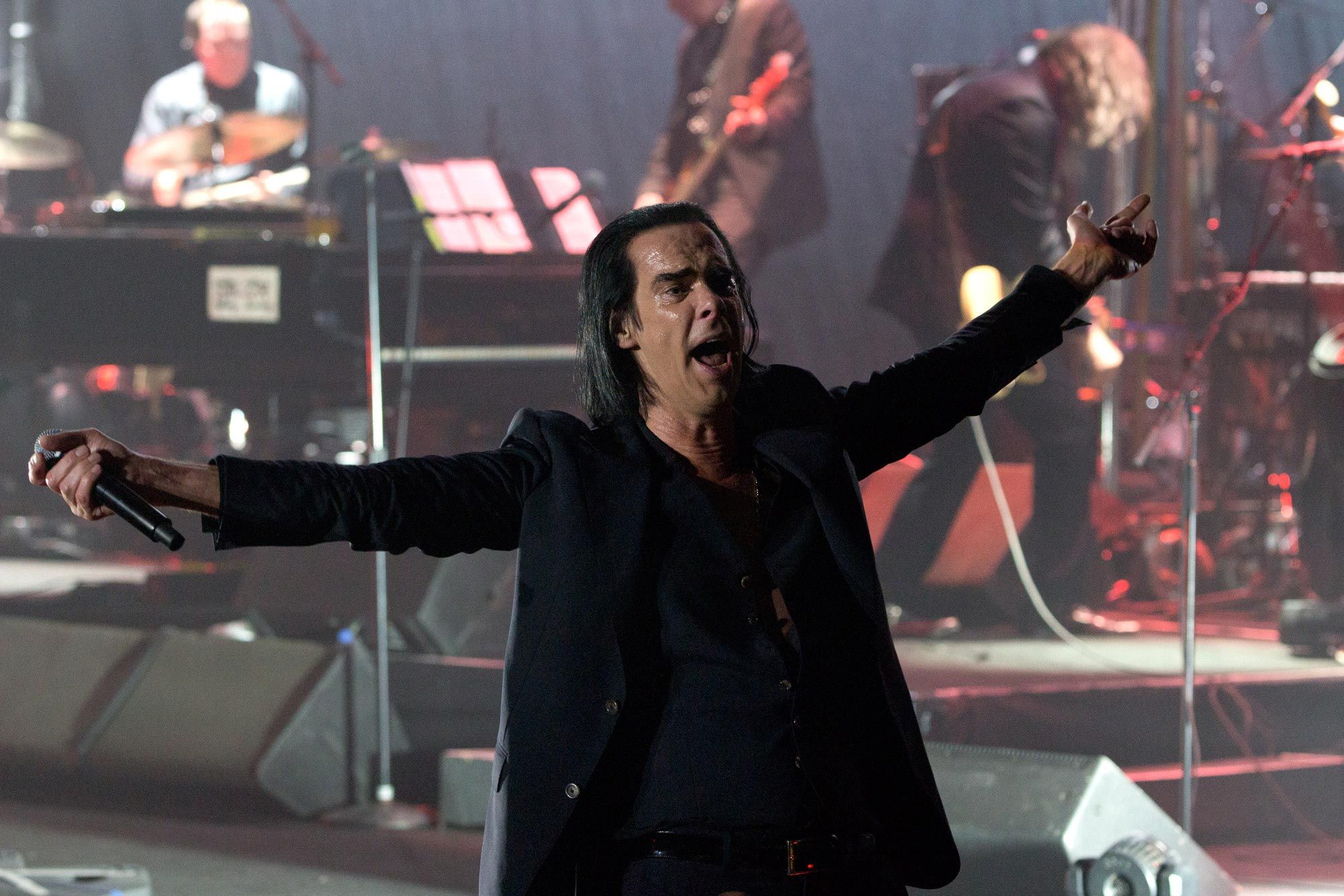 El show de Nick Cave en el Estadio Malvinas Argentinas.