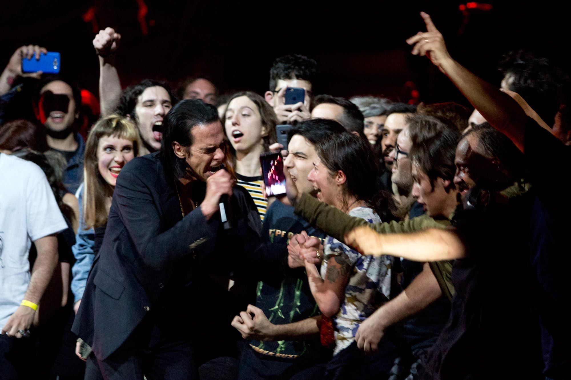 El show de Nick Cave en el Estadio Malvinas Argentinas.