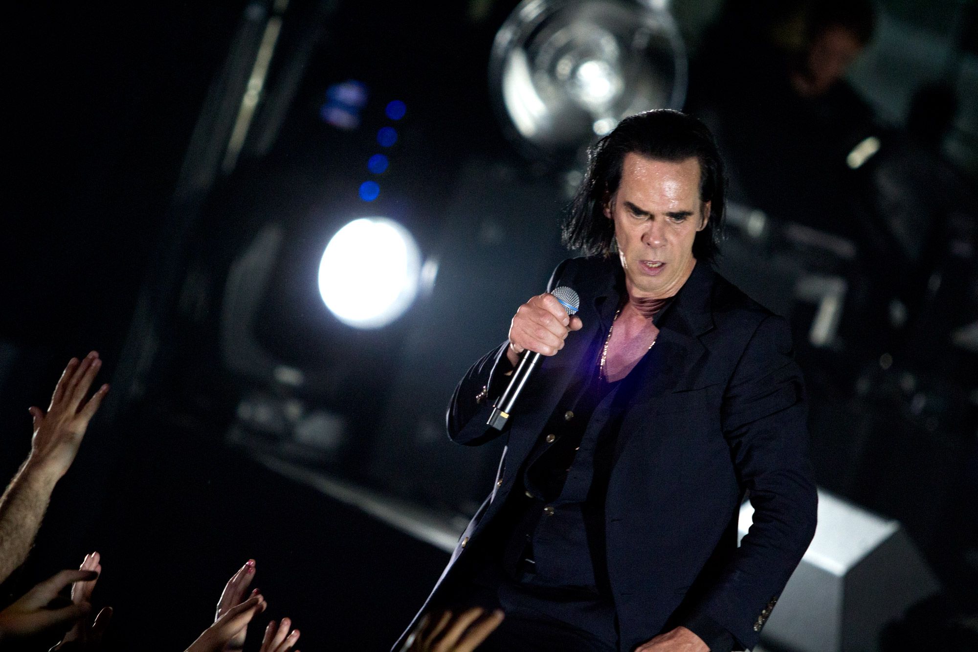 El show de Nick Cave en el Estadio Malvinas Argentinas.