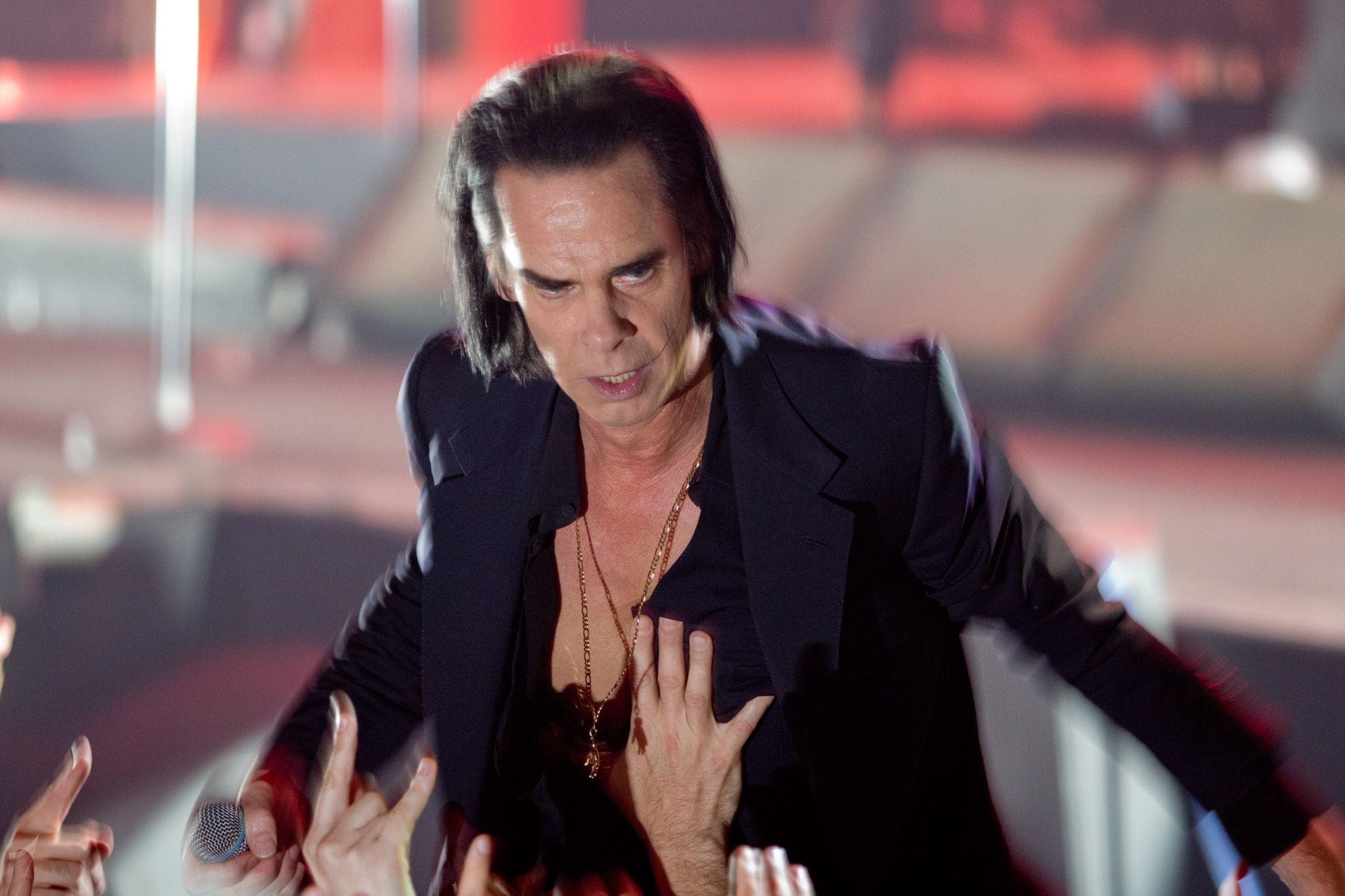 El show de Nick Cave en el Estadio Malvinas Argentinas.