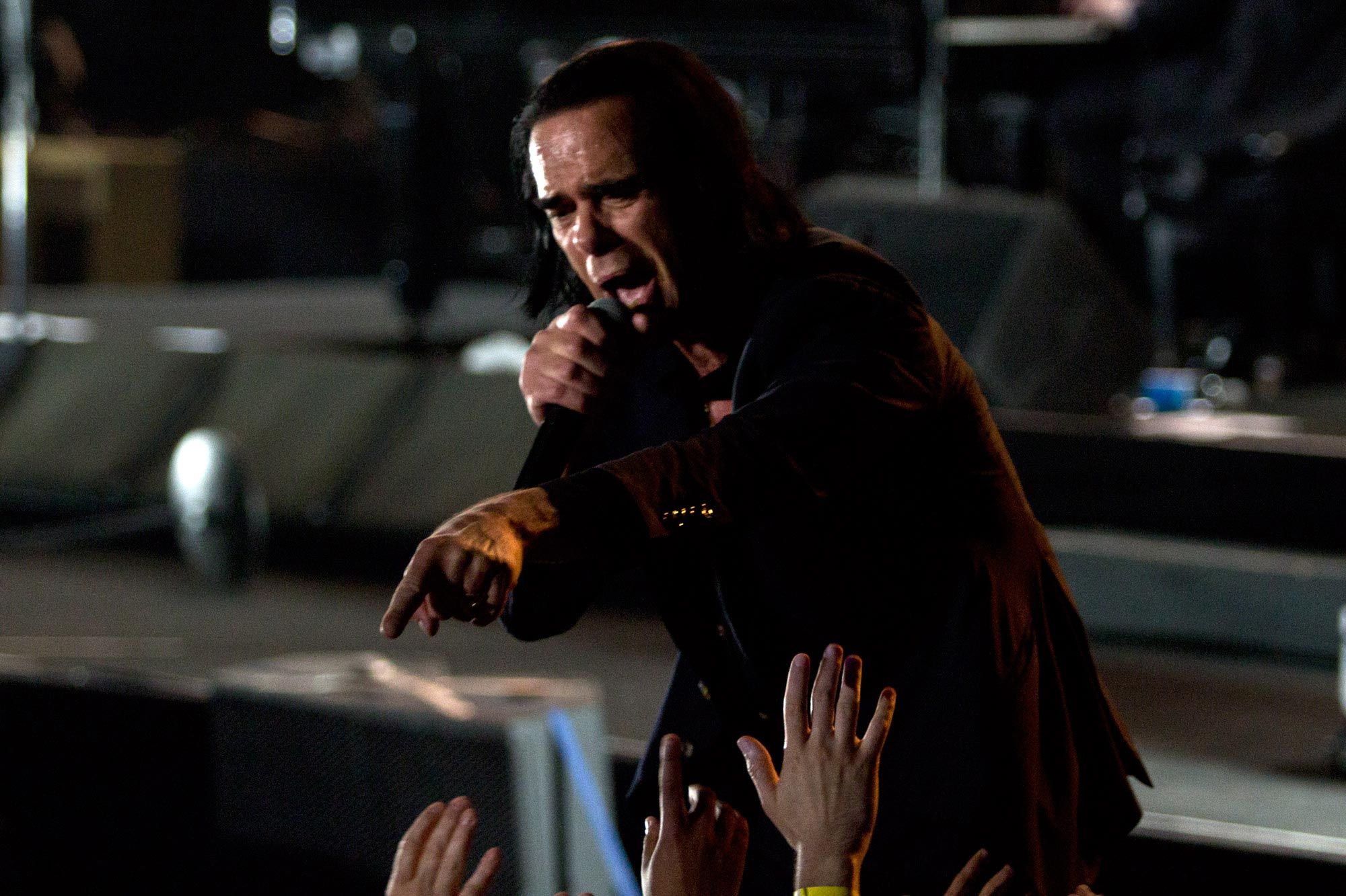 El show de Nick Cave en el Estadio Malvinas Argentinas.