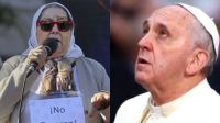 Hebe de Bonafini y papa Francisco