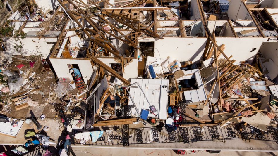 Así fue el paso del huracán Michael por la costa de Florida.