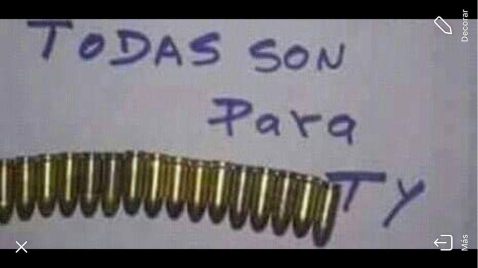 A Roxana Reyes le mandaron fotos de unas balas con una frase intimidante.