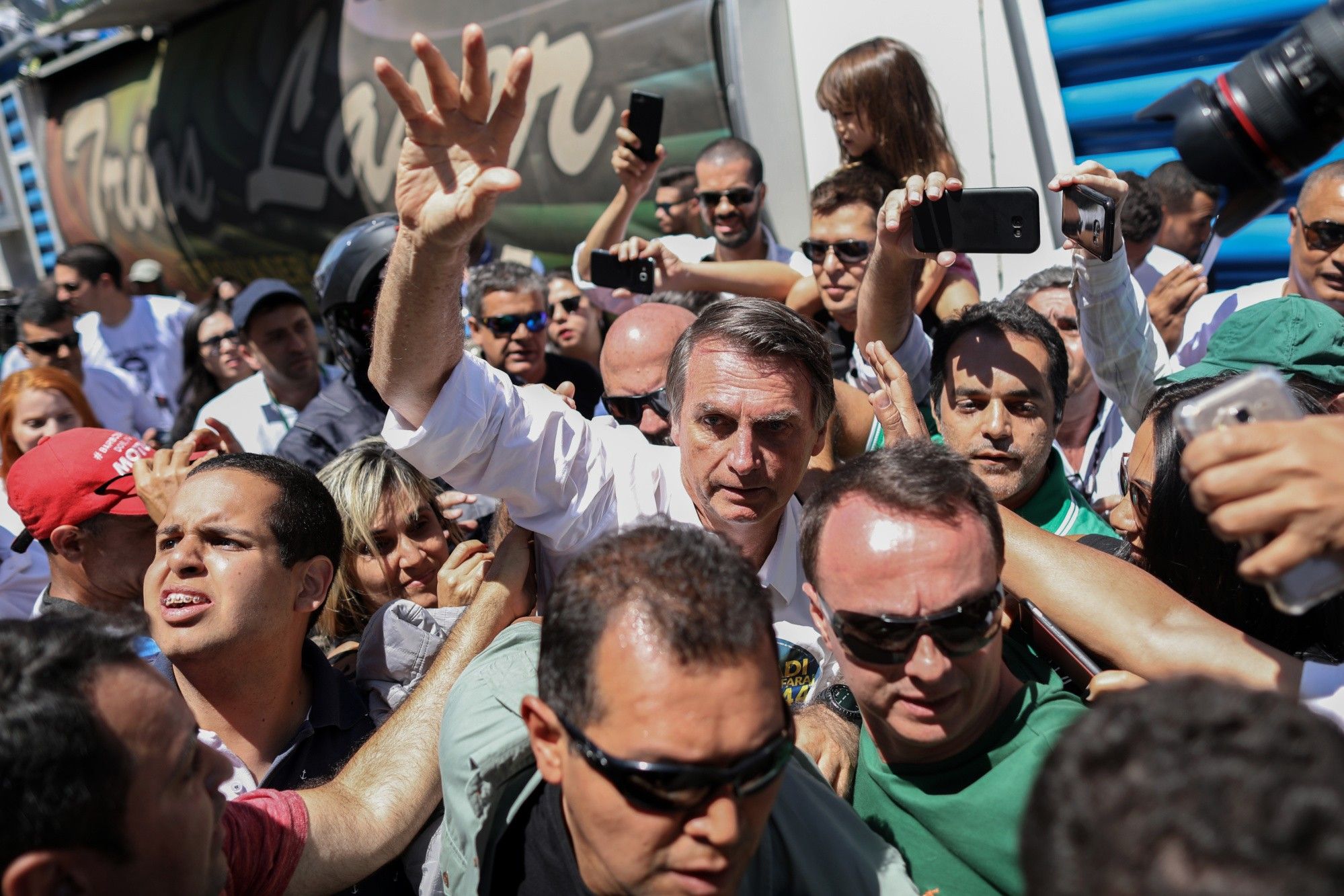 Presidential Candidate Jair Bolsonaro Holds Campaign Rally 