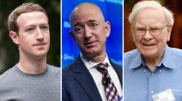 Jeff Bezos, Mark Zuckerberg y Warren Buffett 10172018
