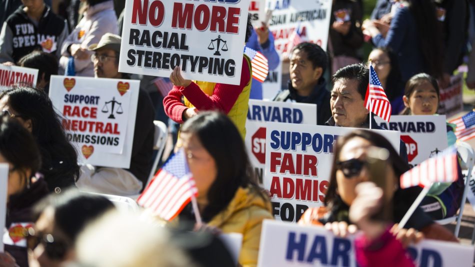 Demonstrators Respond To Lawsuit Against Harvard's Admissions Practices