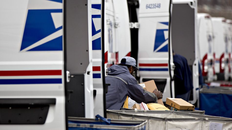 Operations At The United States Postal Service Facility During Holiday Season 