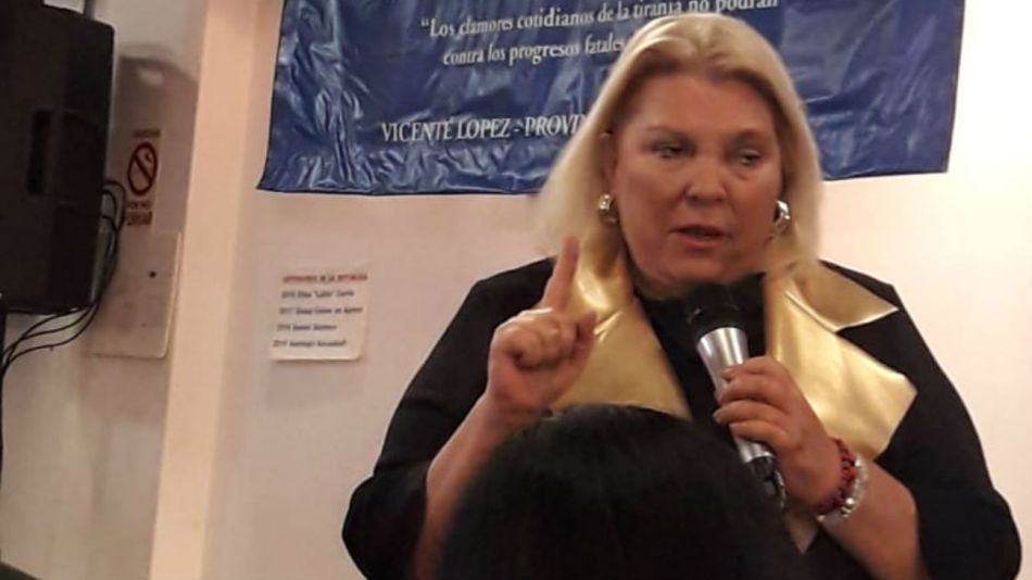 La diputada Elisa Carrió.